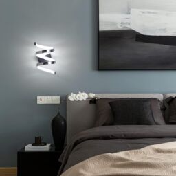 COMELY LED Wall Light, 18W Modern Indoor Wall Lamp, 6000K in Silver - thumbnail 2