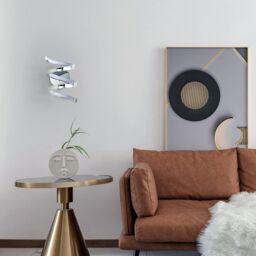 COMELY LED Wall Light, 18W Modern Indoor Wall Lamp, 6000K in Silver - thumbnail 4