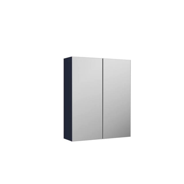 Balterley 600mm 50/50 Split Mirrored Bathroom Cabinet in Blue - image 1