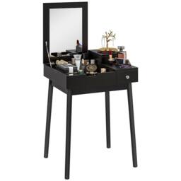 Wyld Haus Sinotti Black Dressing Table Flip Up Mirror - thumbnail 2