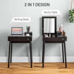 Wyld Haus Sinotti Black Dressing Table Flip Up Mirror - thumbnail 5