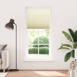 Berkfield Home Pleated Blind Cream 90x200 cm Fabric Width 89.4 cm Polyester - thumbnail 2