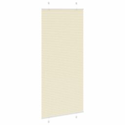 Berkfield Home Pleated Blind Cream 90x200 cm Fabric Width 89.4 cm Polyester - thumbnail 4