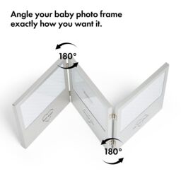 VonHaus Multi-Photo Baby Scan Photo Frame in Silver - thumbnail 3