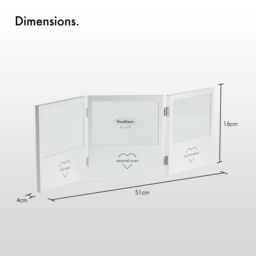 VonHaus Multi-Photo Baby Scan Photo Frame in Silver - thumbnail 6