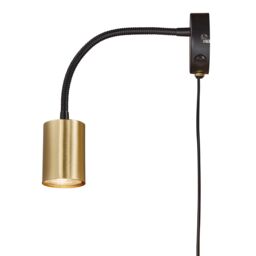 Nordlux Modern Indoor Wall Light Brass Metal GU10 Adjustable Head - No, IP20 in Gold - thumbnail 2