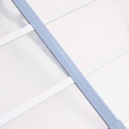 Berkfield Home Door Canopy Grey & Transparent 152.5x90 cm Polycarbonate in Clear - thumbnail 5