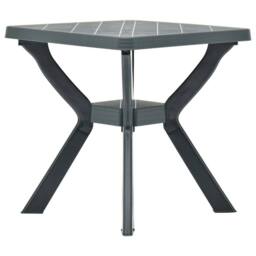 Berkfield Home Bistro Table Green 70x70x72 cm Plastic - Size: 70 x 70 x 72 cm - thumbnail 2