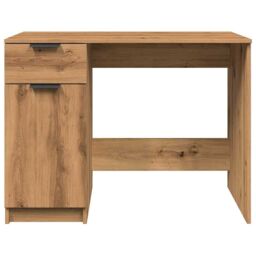 Berkfield Home Desk Artisan Oak 100x50x75 cm Engineered Wood in Brown - Size: 100 x 50 x 75 cm - thumbnail 5
