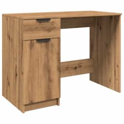 Berkfield Home Desk Artisan Oak 100x50x75 cm Engineered Wood in Brown - Size: 100 x 50 x 75 cm - thumbnail 2