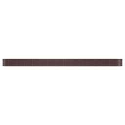 Berkfield Home Garden Raised Bed Powder-coated Steel 620x80x36 cm Brown - Size: 620 x 80 x 36 cm
