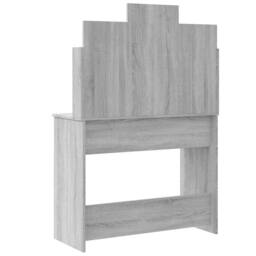 Berkfield Home Beautiful Dressing Table with LED Lights Grey Sonoma 96x40x142 cm - Size: 96 x 40 x 142 cm - thumbnail 7