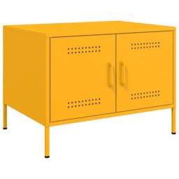 Berkfield Home Coffee Table Mustard Yellow 68x50x50.5 cm Steel