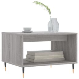 Berkfield Home Coffee Table Grey Sonoma 60x50x40 cm Engineered Wood - Size: 60 x 50 x 40 cm - thumbnail 3