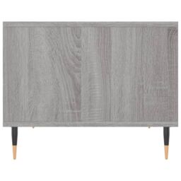 Berkfield Home Coffee Table Grey Sonoma 60x50x40 cm Engineered Wood - Size: 60 x 50 x 40 cm - thumbnail 5
