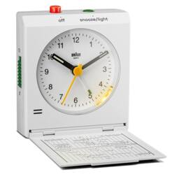 Braun Travel World Timer Analogue Clock in White - thumbnail 3