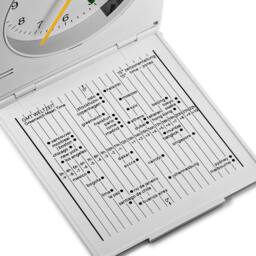 Braun Travel World Timer Analogue Clock in White - thumbnail 4