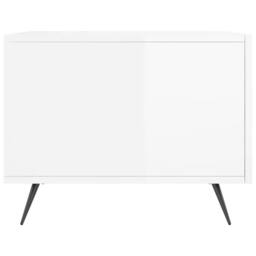 Berkfield Home Coffee Tables 2pcs High Gloss White 50x50x40 cm Engineered Wood - Size: 50 x 50 x 40 cm - thumbnail 8