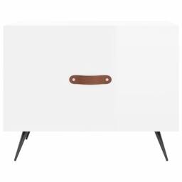 Berkfield Home Coffee Tables 2pcs High Gloss White 50x50x40 cm Engineered Wood - Size: 50 x 50 x 40 cm - thumbnail 6