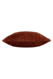 Paoletti Empress Alaskan Faux Fur Cushion in Orange - Size: 45 cm x 45 cm - thumbnail 2