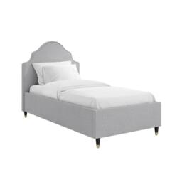 Lemon Pavilion Furniture Monterey Single Bed Frame (Pack of 2) - Linen Blend/Wood in Grey - thumbnail 3