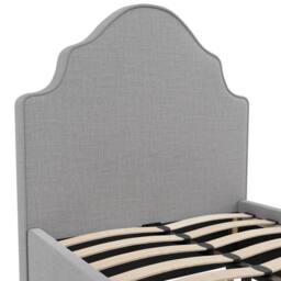 Lemon Pavilion Furniture Monterey Single Bed Frame (Pack of 2) - Linen Blend/Wood in Grey - thumbnail 4