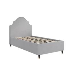 Lemon Pavilion Furniture Monterey Single Bed Frame (Pack of 2) - Linen Blend/Wood in Grey - thumbnail 1