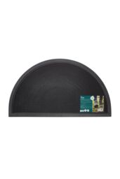 JVL Sesia Halfmoon Rubber Pin Scraper Doormat 40x70cm in Black - Size: 40 cm x 70 cm - thumbnail 6