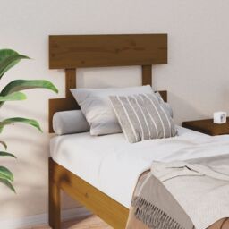 Berkfield Home Bed Headboard Honey Brown 93.5x3x81 cm Solid Wood Pine - thumbnail 1