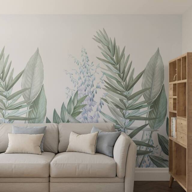 Superfresco Easy Flora & Fauna Blue Print To Order 3m x 2.8m Mural - image 1