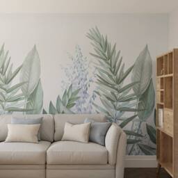 Superfresco Easy Flora & Fauna Blue Print To Order 3m x 2.8m Mural - thumbnail 1