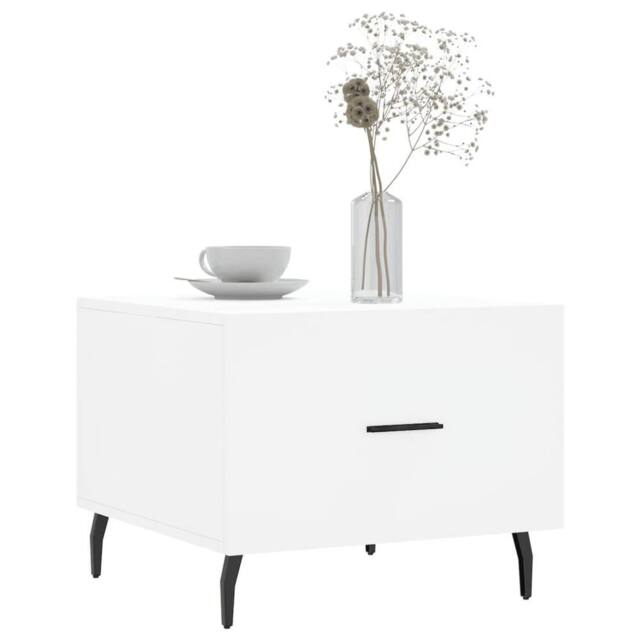 Berkfield Home Decorative Coffee Table White 50x50x40 cm Engineered Wood - Size: 50 x 50 x 40 cm - image 1