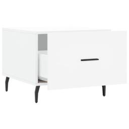 Berkfield Home Decorative Coffee Table White 50x50x40 cm Engineered Wood - Size: 50 x 50 x 40 cm - thumbnail 6