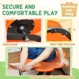 AIYAPLAY Sensory Spinning Chair for Autism Kids, for Coordination & Balance in Orange - Size: 1 Pack - thumbnail 5