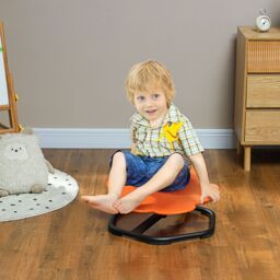 AIYAPLAY Sensory Spinning Chair for Autism Kids, for Coordination & Balance in Orange - Size: 1 Pack