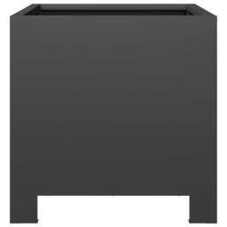 Berkfield Home Garden Planters 2 pcs Black 30x30x30 cm Steel - Size: 30 x 30 x 30 cm - thumbnail 6
