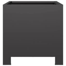 Berkfield Home Garden Planters 2 pcs Black 30x30x30 cm Steel - Size: 30 x 30 x 30 cm - thumbnail 7