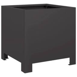 Berkfield Home Garden Planters 2 pcs Black 30x30x30 cm Steel - Size: 30 x 30 x 30 cm - thumbnail 5