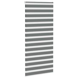 Berkfield Home Zebra Blind Dark Grey 100x200 cm Fabric Width 95.9 cm Polyester - thumbnail 3
