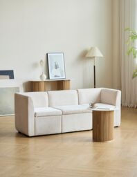 Nordlys Sofa with Terracotta Fabric in Beige - thumbnail 7