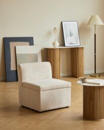 Nordlys Sofa with Terracotta Fabric in Beige - thumbnail 2