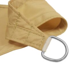 Primrose 2m Square Waterproof Patio Sun Shade Canopy 98% UV Block Free Rope in Beige - thumbnail 3
