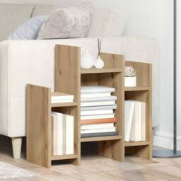 Berkfield Home Side Cabinet Artisan oak 60 x 26 x 60 cm Engineered wood in Brown - thumbnail 2