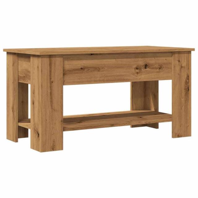 Berkfield Home Coffee Table Artisan Oak 101x49x52 cm Engineered Wood in Brown - Size: 101 x 49 x 52 cm