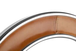 Orsina Churchill Tan Genuine Leather Wall Mirror in Brown - thumbnail 2