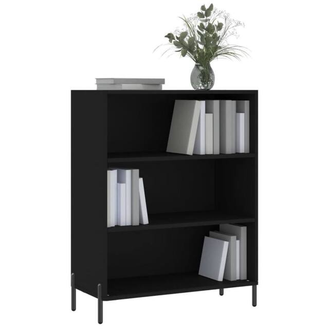 Berkfield Home Shelf Cabinet Black 69.5x32.5x90 cm Engineered Wood - image 1