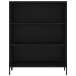 Berkfield Home Shelf Cabinet Black 69.5x32.5x90 cm Engineered Wood - thumbnail 4