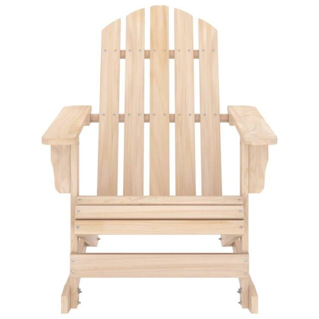 Berkfield Home Garden Adirondack Rocking Chair Solid Fir Wood in Natural - image 1