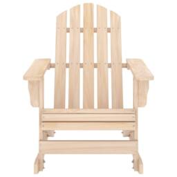 Berkfield Home Garden Adirondack Rocking Chair Solid Fir Wood in Natural