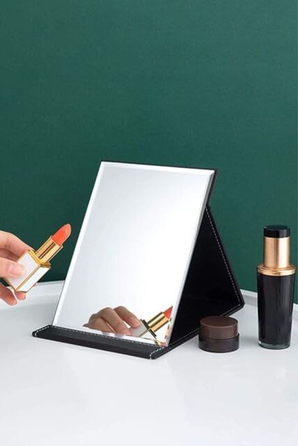 SHEONLY Portable Foldable Makeup Mirror Dirt-Resistant & Wear-Resistant in Black - image 1